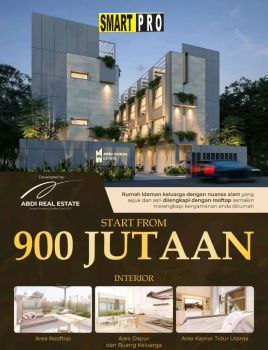 Pre Sale Rumah 4 lantai Gunsa, Compact Home, bergaya Modern Tropis
