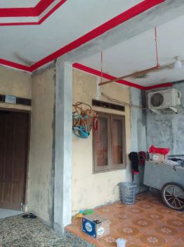 Rumah sudah di renovasi dengan pondasi lantai 2