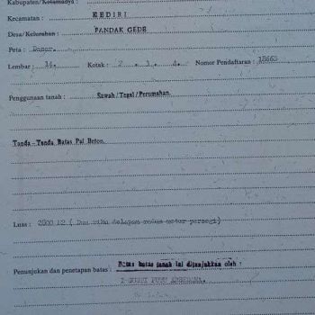 jl.utama pantai nyanyi 50 are tanah di jual termurah