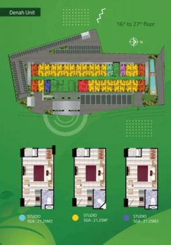 Grand Kamala Lagoon Promo Dijual cepat tipe studio