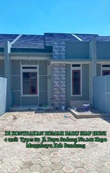 Kontrakan Rumah Tinggal Bangunan Baru Pinggir jalan