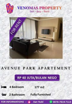 For Rent Apartment Avenue Park 3+1BR Full Furnished
