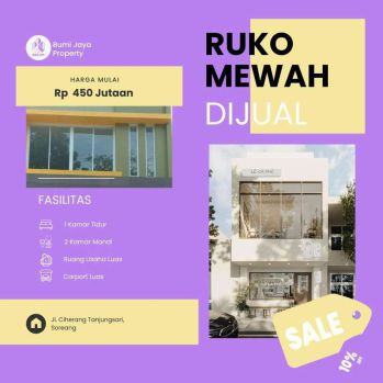 Ruko 2 Lantai Termurah Untuk Usaha