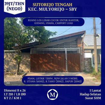 KONTRAKAN RUMAH BESAR BISA UNTUK USAHA LOKASI SUTOREJO TENGAH