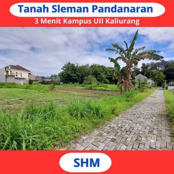 Tanah Pandanaran Dekat Kampus UII Sleman Jogja Siap Bangun SHM