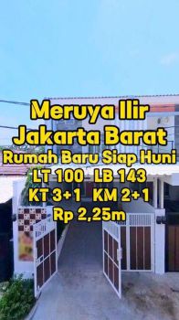 Rumah Baru Siap Huni Taman Meruya Ilir, Meruya Utara, Jakarta Barat.