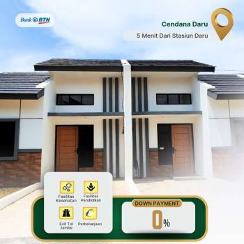 Dijual Rumah Minimalis 5 Menit jalan Kaki dari Stasiun Daru
