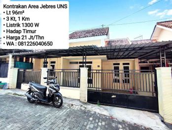 Kontrakan Area Jebres UNS, Dekat Kampus UNS
