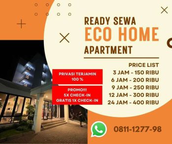 Sewa Apartemen Harian Murah Eco Home Citra Raya