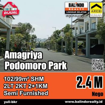 Rumah Langsung Huni di Clsuter Amagriya Podomoro Park Bandung