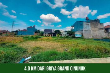 Tanah Cileunyi 4,0 km dari Stasiun Cimekar Bandung SHM
