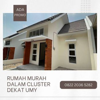 Dijual Rumah SHM Harga Murah dalam Cluster dekat UMY