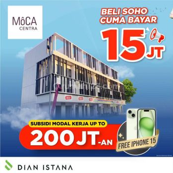 Ruko Dian Istana Moca Centra,wiyung Lokasi Dekat Club House