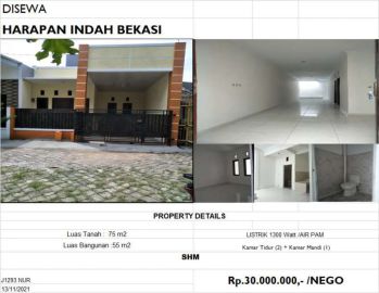 Rumah Sewa Hqrapan indah Cling (j1293)
