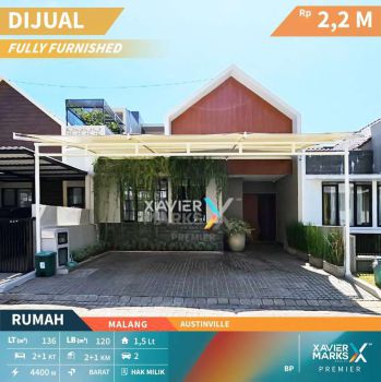 Dijual Murah Rumah Minimalis Full Furnished di Austinville Malang