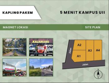 MURAH!! Tanah di Jual Pakem Sleman : Dekat RS Panti Nugroho