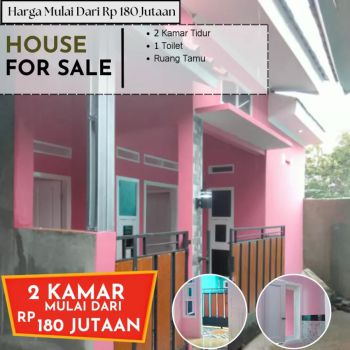 Rumah siap huni 2kamar hanya 175 jutaan samping jalan utama di citayam