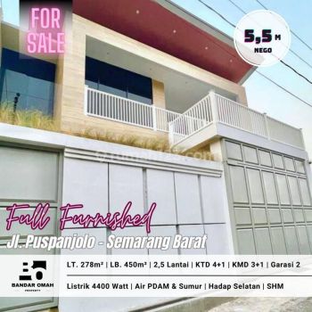 Rumah Mewah Full Furnish Siap Huni Pusponjolo Cabean Semarang