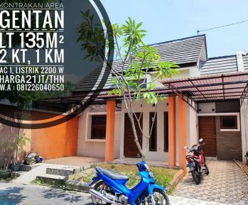 Kontrakan Area Gentan, Dekat Laweyan, Purwosari, Solo Baru