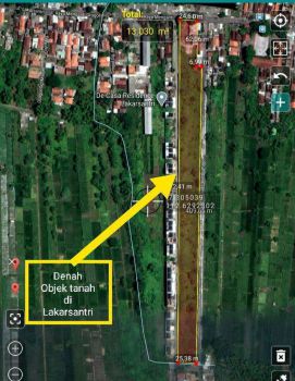 Dijual di tanah komersial di Raya Lakarsantri Surabaya barat