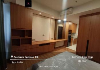 Sewa Apartement Sudirman Hill Middle Floor Type Studio Full Furnished