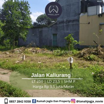Tanah SHM Di Jalan Kaliurang Km 7 Dekat Ke Kampus Ugm 3 Jutaan