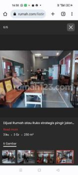 Dijual Rumah Usaha Strategis bekas Restoran pinggir Jalan Pondok Kopi BKT Timur