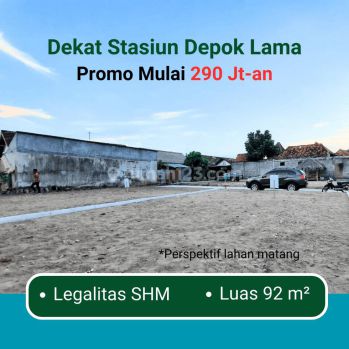 Kapling Siap Ajb Promo 290 Jt An Dekat Stasiun Depok. Free SHM