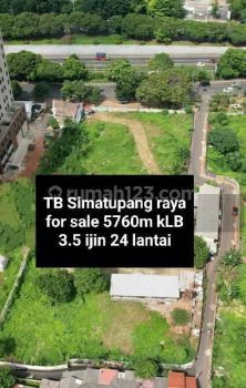 Simatupang Best Loc Dekat Citos 5676m Ijin Gedung 24 .39jt m
