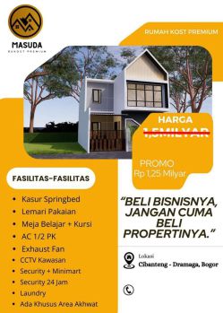 Masuda Rukost Premium Harga PreLaunching Lokasi dekat IPB Bogor