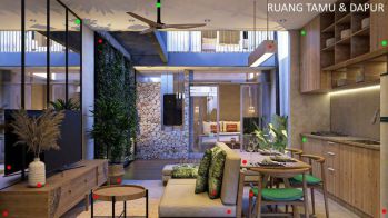 Dijual Villa 3 Kamar Tidur di tengah areal villa elite di Jimbaran.