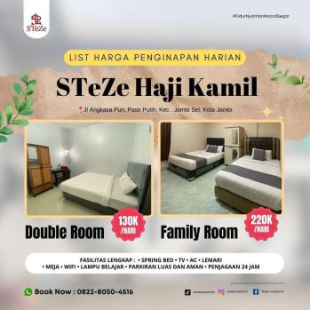 Penginapan Harian di Haji Kamil Jambi