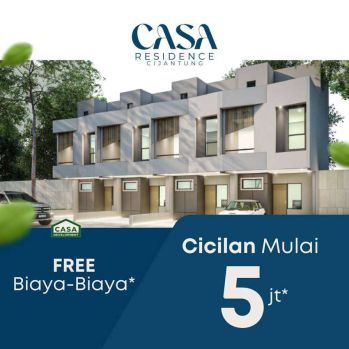 DIJUAL RUMAH BARU CASA RESIDENCE CIJANTUNG JAKARTA TIMUR