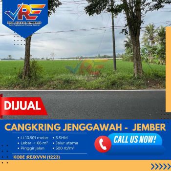 TANAH PINGGIR JALAN CANGKRING JENGGAWAH JEMBER