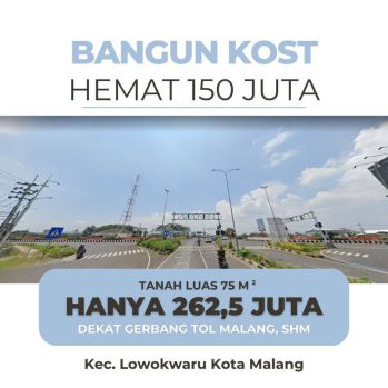 Tanah Dijual Derah Komersil Malang Dekat Gerbang Tol Malang