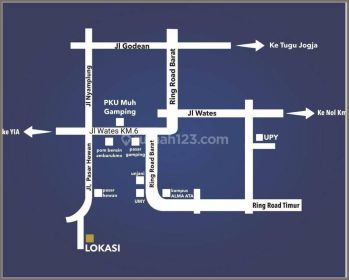 Rumah Murah Sleman Serasa Villa Dekat Pasar Gamping