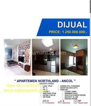 Apartemen Northland Ancol Residence 3 Br Fully Furnish Bagus Bu