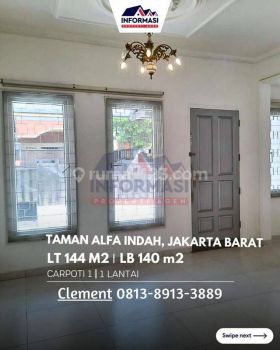 Rumah Sudah Ramai Dan Lokasi Strategis di Taman Alfa Indah Jakarta Barat