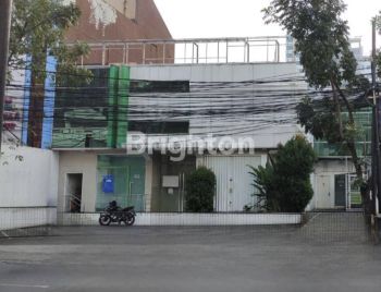Gedung di pusat bisnis di kota Bandung