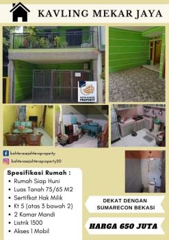 Rumah mewah dekat summarecon bekasi dan stasiun bekasi