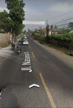 Tanah matang sudah di pagar di mainroad ciburuy