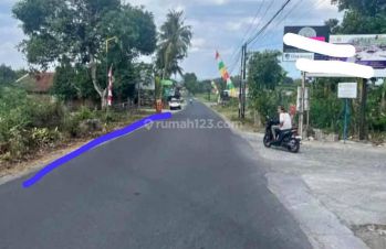 Tanah Nempel Jalan Raya Bangunjiwo Bantul 4106m SHM di Diy Yogya