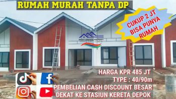 Bayar 2jt Langsung akad KPR Tanah 90m dekat ke Stasiun Kereta Depok