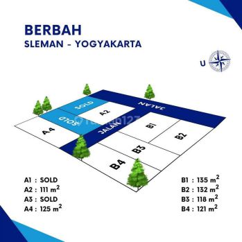 Promo Launching Kapling Berbah Tepi Jalan Aspal, SHM Valid