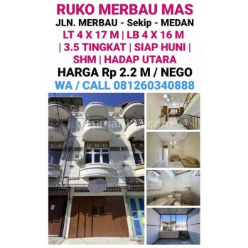 DI JUAL 1 UNIT RUKO SIAP HUNI DI KOMPLEK MERBAU MAS