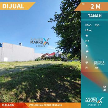 Tanah Strategis Dekat Wisata di Perum. Graha Kencana Malang