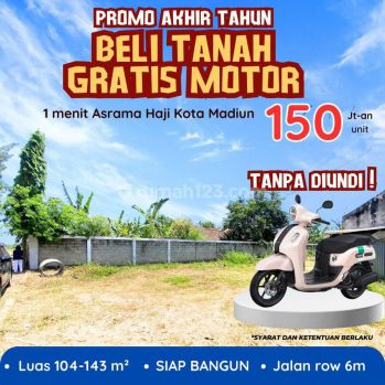 Tanah Pekarangan Madiun,shmp, 1 Menit Ke Asrama Haji Kota Madiun