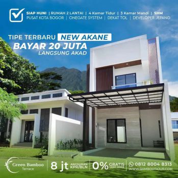 Rumah siap huni di kota bogor dekat dengan exit toll