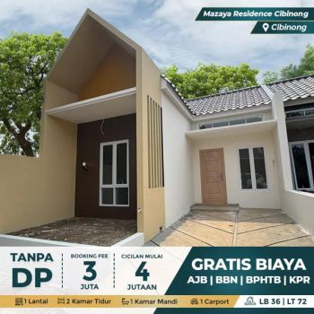 Rumah 1 lantai dekat Pemda Cibinong cukup 3 juta ALL IN