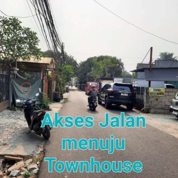 Rumah 2 unit kondisi 50% Dalam townhouse Pondok Labu